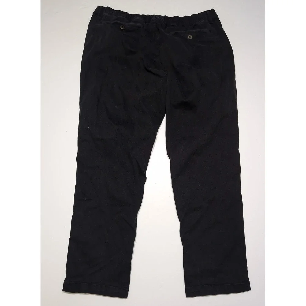 BEARBOTTOM Stretch Chino Pants Men XXL x 30 Black Excellent BBC000293